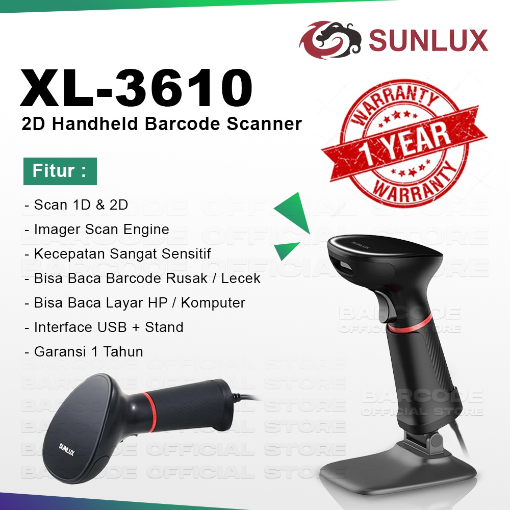 Sunlux XL-3610 Pemindai dengan Presisi Tinggi