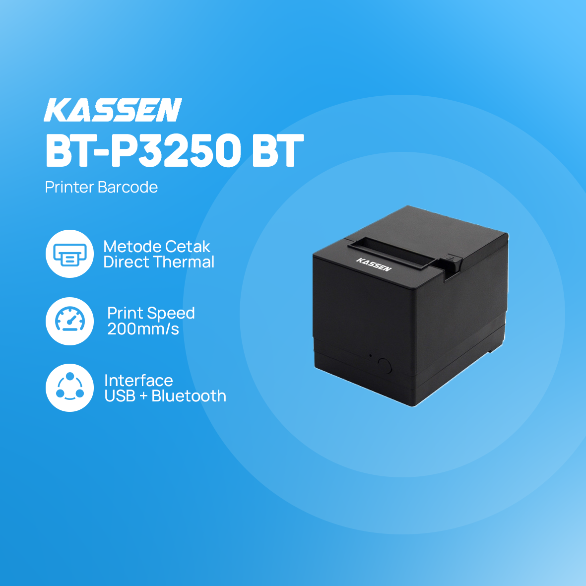 Printer Kasir Kassen BT-P3250 BT