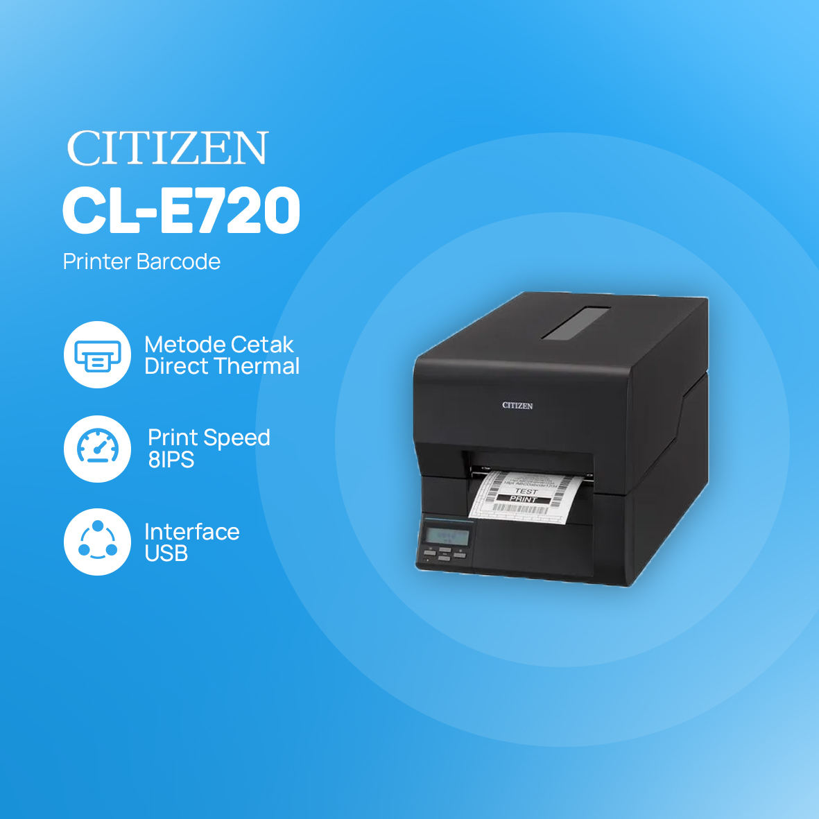 Printer Barcode Citizen CL-E720