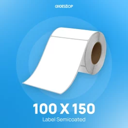 Label Semicoat 1Line 100x150mm 375Pcs