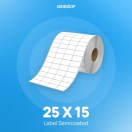 Label Semicoat 4Line 25x15mm 10000Pcs