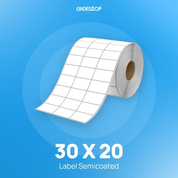 Label Semicoat 3Line 30x20mm 9000Pcs