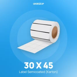 Label Semicoat 3Line 30x45mm 8000Pcs Karton