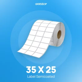 Label Semicoat 3Line 35x25mm 6500Pcs