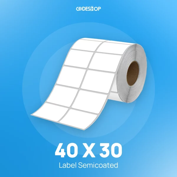 Label Semicoat 2Line 40x30mm 2000Pcs