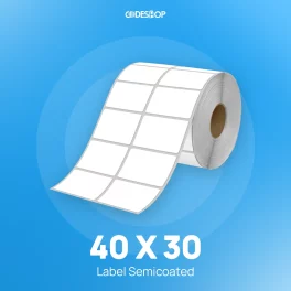 Label Semicoat 2Line 40x30mm 2500Pcs