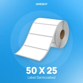 Label Semicoat 1Line 50x25mm 2500Pcs