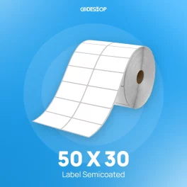 Label Semicoat 2Line 50x30mm 6000Pcs