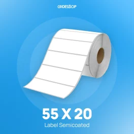 Label Semicoat 1Line 55x20mm 2000Pcs