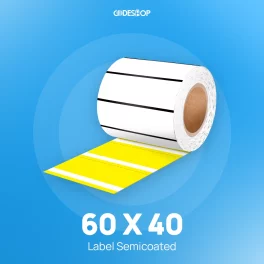 Label Semicoat Karton 1Line 60x40mm 1000Pcs