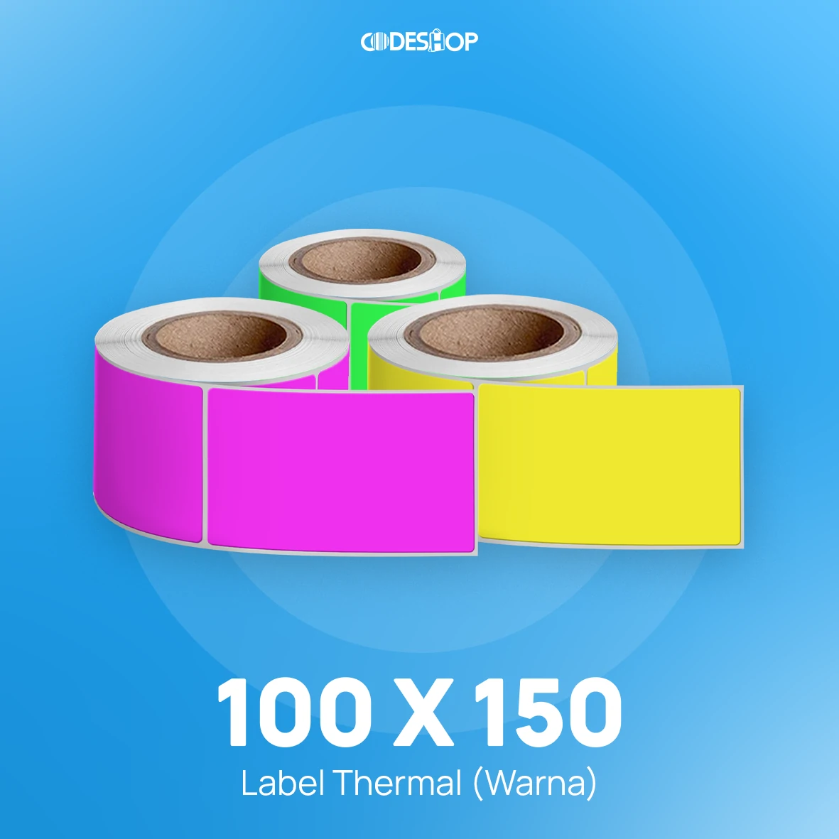 Label Thermal 1LINE 100x150 300pcs Warna