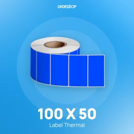Label Thermal 1LINE 100x50 500pcs BLUE