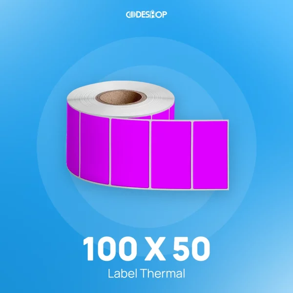 Label Thermal 1LINE 100x50 1000pcs PURPLE