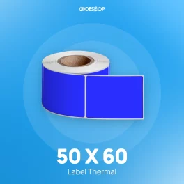 Label Thermal 1LINE 50x60 500Pcs Blue