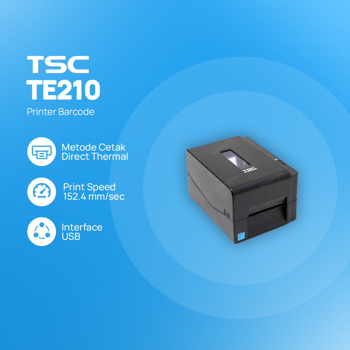 Printer barcode TSC TE210