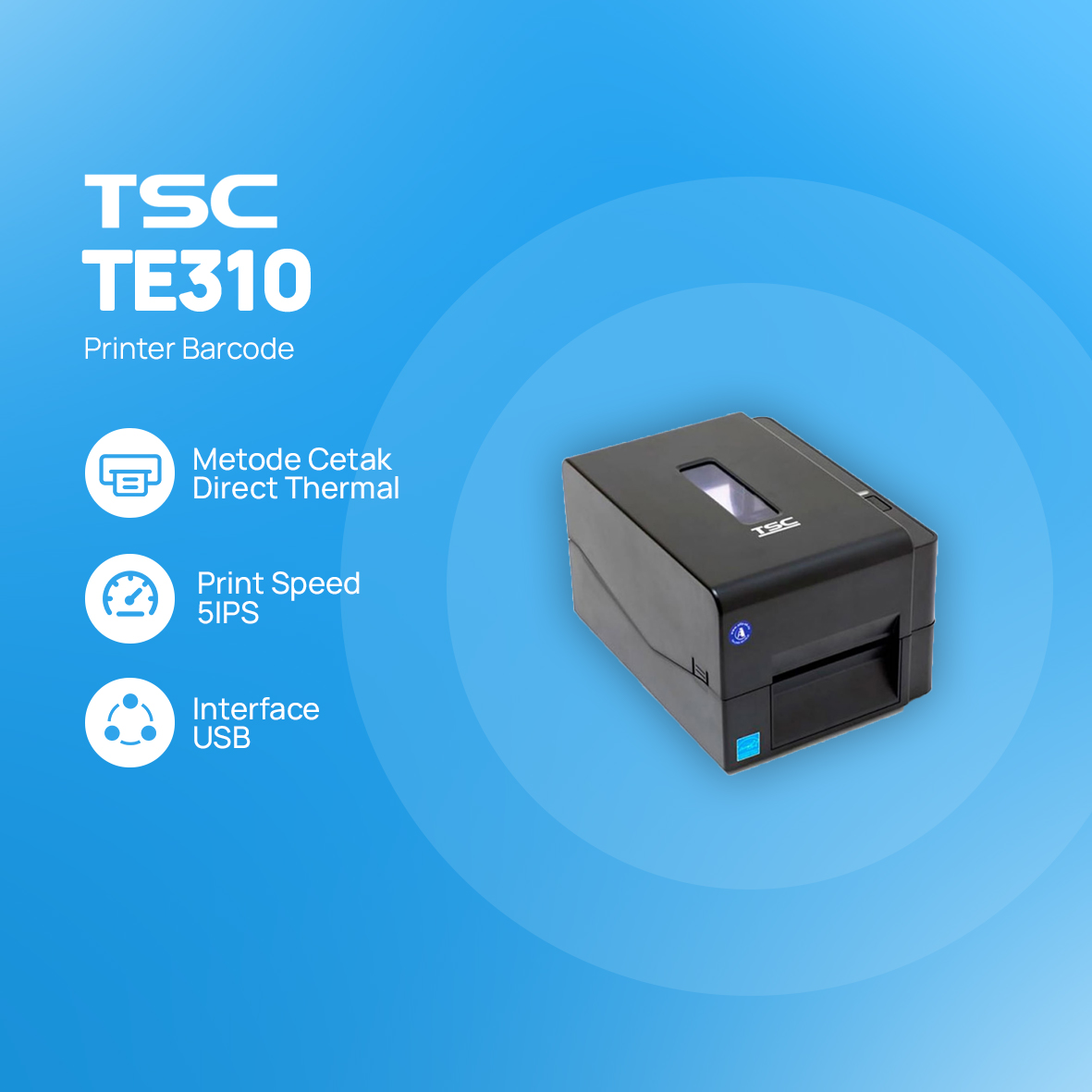 Printer barcode TSC TE310