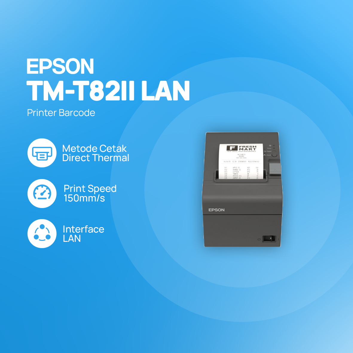 Printer Kasir Epson TM-T82II LAN