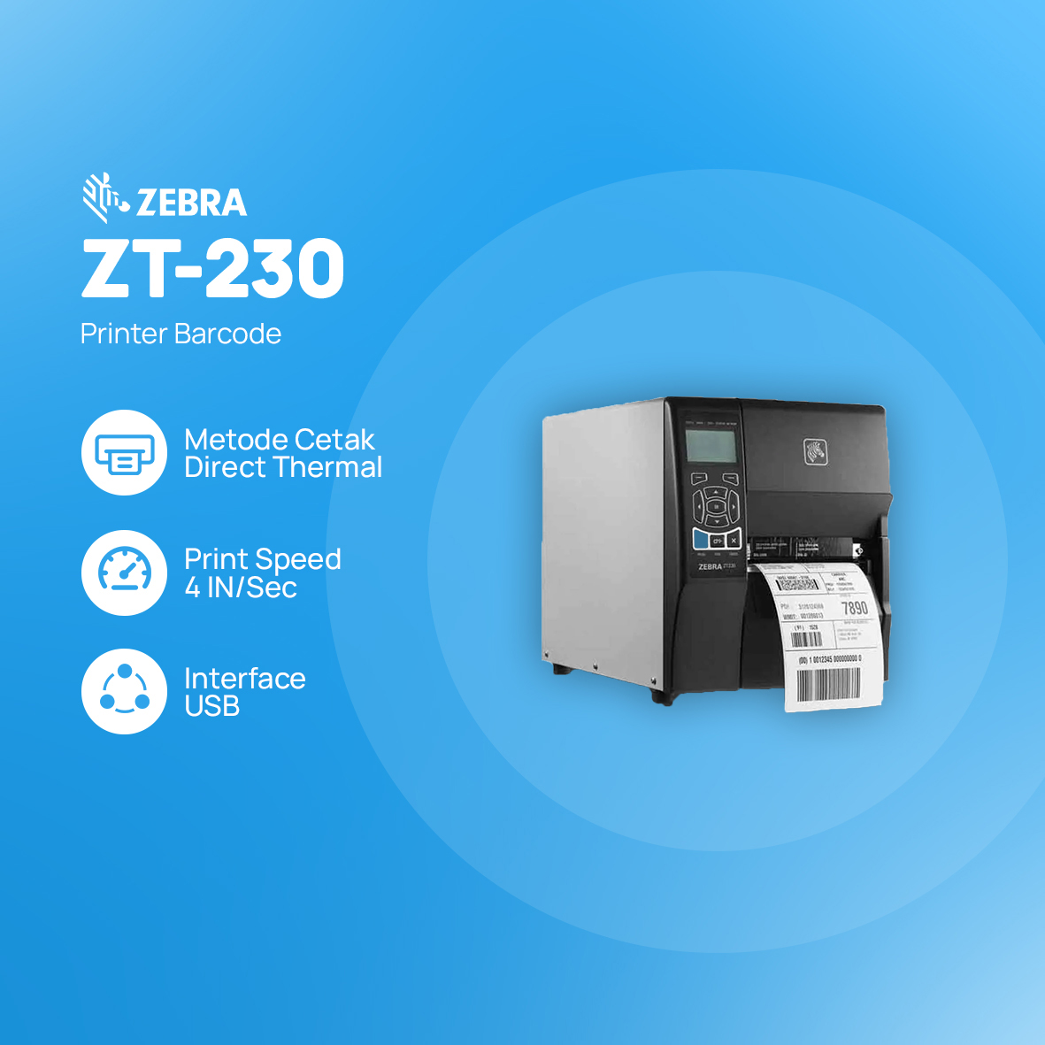 Printer Barcode Zebra ZT230