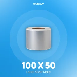 Label Silver Matte 100x50mm 1line 500Pcs