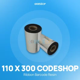 RIBBON BARCODE RESIN 110X300 CODESHOP
