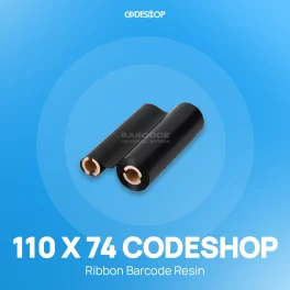 RIBBON BARCODE RESIN 110X74 CODESHOP