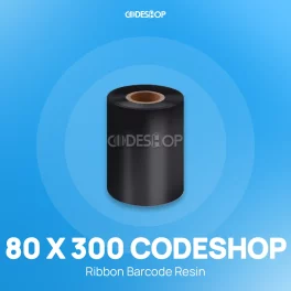 RIBBON BARCODE RESIN 80X300 CODESHOP