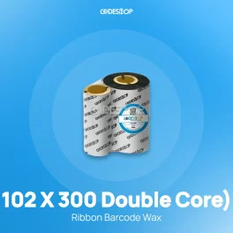RIBBON BARCODE WAX 102X300 (Double Core)