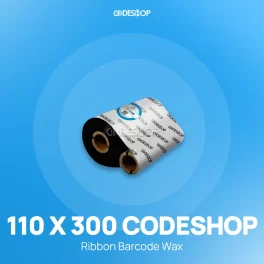 RIBBON BARCODE WAX 110X300 CODESHOP (Double Core)