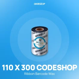 RIBBON BARCODE WAX 110X300 CODESHOP