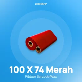 RIBBON BARCODE WAX 110X74 MERAH