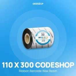 RIBBON BARCODE WAX RESIN 110X300 CODESHOP