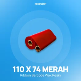RIBBON BARCODE WAX RESIN 110X74 MERAH