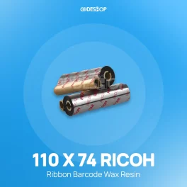 RIBBON BARCODE WAX RESIN 110X74 RICOH
