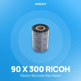 RIBBON BARCODE WAX RESIN 90X300 RICOH
