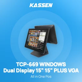 All In One Pos Kassen TCP-669 WINDOWS Dual Display 15" 15" PLUS VGA