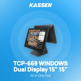 All In One Pos Kassen TCP-669 WINDOWS Dual Display 15" 15"