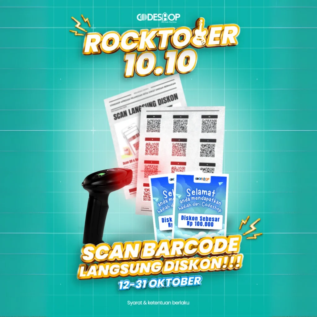 Codeshop Rokctober Fest, Belanja Scan Langsung Diskon!