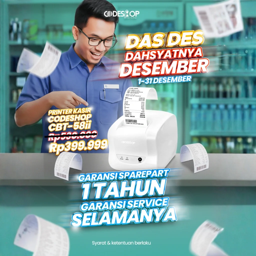 Promo Dahsyatnya Desember Codeshop Indonesia